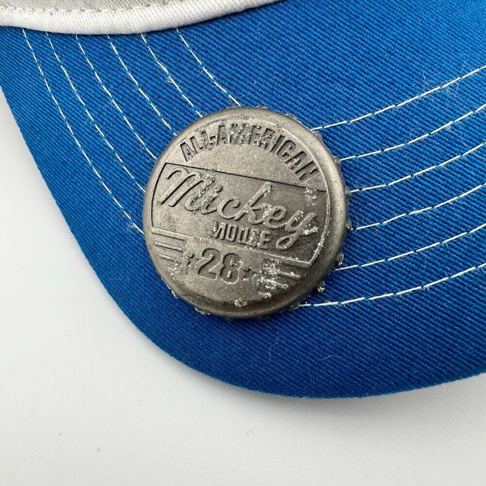Disney Park Mickey Mouse Baseball Hat w Bottle Opener Adjustable Red White Blue - Picture 2 of 7